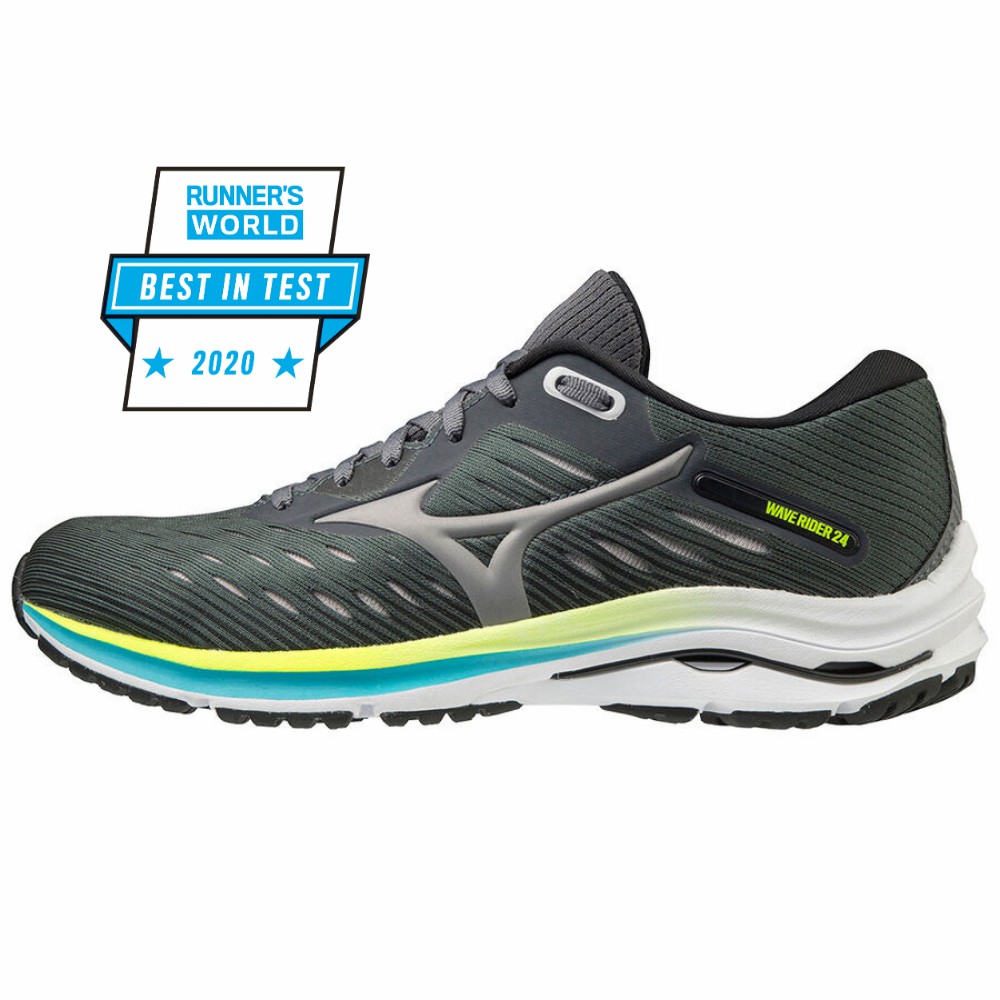 Scarpe Running Mizuno Wave Rider 24 Donna - Grigie/Blu - 02643-RHCW